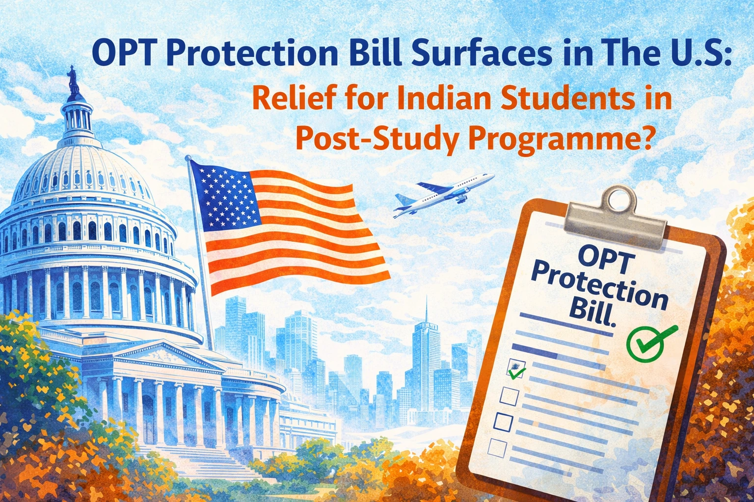 OPT Protection Bill Surfaces in The U.S: Relief for Indian Students in Post-Study Programme? OPT Protection Bill Surfaces in The U.S: Relief for Indian Students in Post-Study Programme?